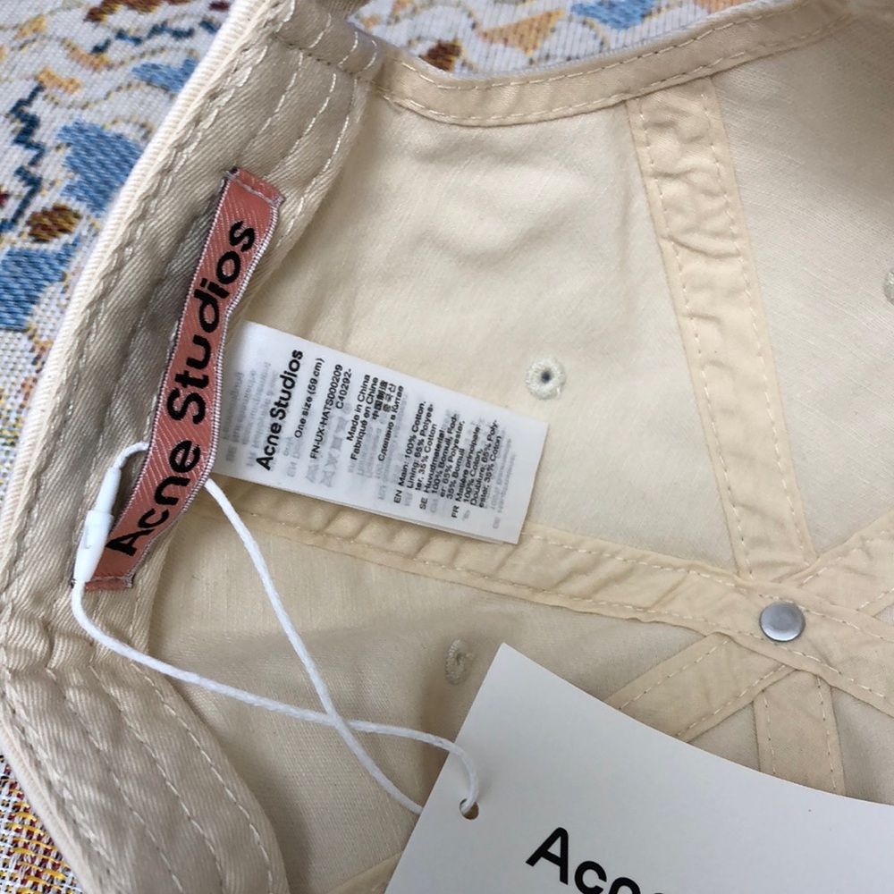 Acne Cream Silver Minimalist Hat - Picture 2 of 6